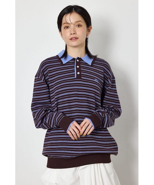 (UNISEX)SHAREニットポロシャツ