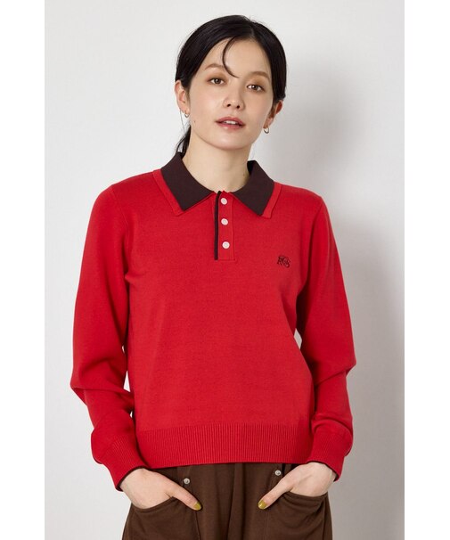 (UNISEX)SHAREニットポロシャツ