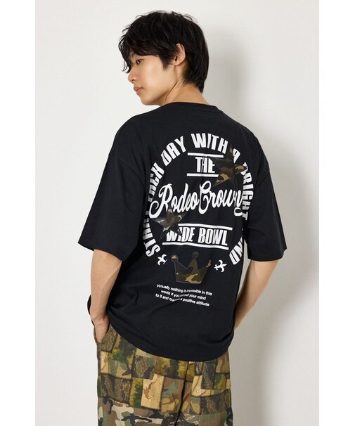 カモフラアップリケTシャツ