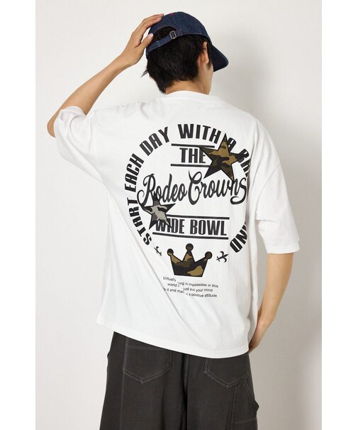カモフラアップリケTシャツ