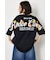 フラワースクリプトロゴ5分袖Tシャツ