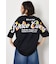 フラワースクリプトロゴ5分袖Tシャツ