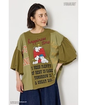 (PEANUTS)カスタムドッキングTシャツ