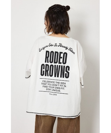 ヴィンテージライクステッチ5分袖Tシャツ