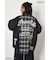 【UNISEX】(PEANUTS)チェック×デニムドッキングシャツ