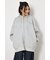 【UNISEX】エンボス W-ZIP ビッグ パーカー