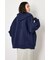 【UNISEX】エンボス W-ZIP ビッグ パーカー