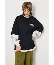 【UNISEX】スターレイヤードロングスリーブTシャツ