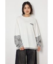 【UNISEX】スターレイヤードロングスリーブTシャツ