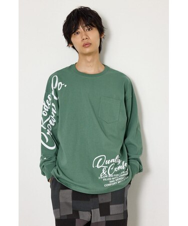 ショルダーロゴ長袖Tシャツ