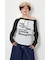 ワンショルラグランメッセージロングTシャツ