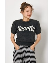 Heartlyシャギー半袖ニット