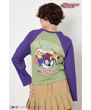 (パワーパフ ガールズ)ラグランロングスリーブTシャツ