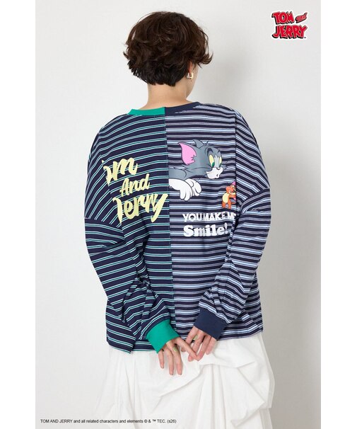 (TOM and JERRY)カスタムボーダーロンTEE