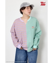 (TOM and JERRY)カスタムボーダーロンTEE