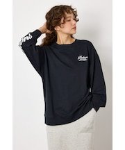 Embroidery スクリプトスウェットトップス