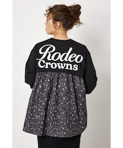 バックギャザードッキングロングTシャツ