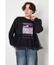 【WEB限定】チュールドッキングトップス