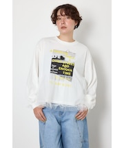 【WEB限定】チュールドッキングトップス