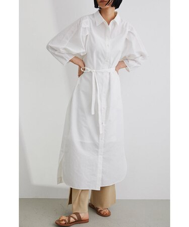 ショルダータックシャツワンピース