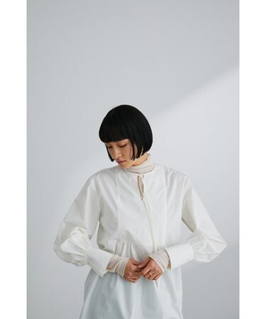 ギャザーボクシーブラウス