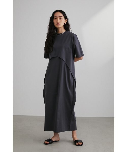 極美品✨定価5.2万 近年 ADORE ドレープスムース レイヤード ワンピース スムースレイヤードワンピース｜スタイルミキサーの通販｜&mall