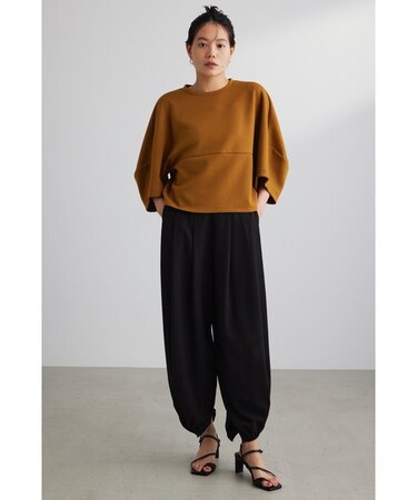 ソフトスムースワイドスリーブトップ