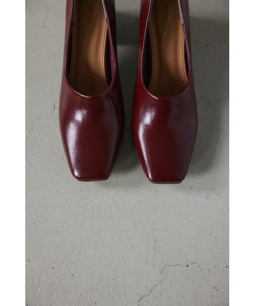 スクエアヒールブーティー