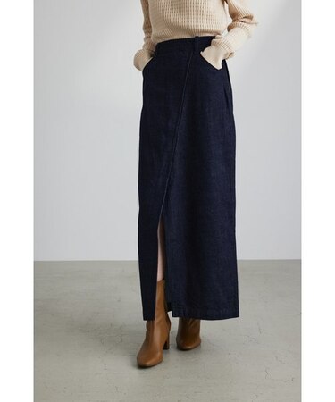 フロントスリットデニムスカート