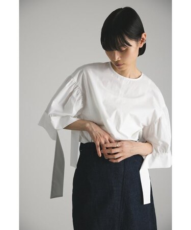 ロングカフブラウス