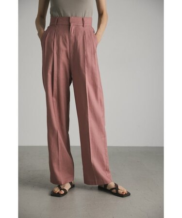 リネン2タックパンツ