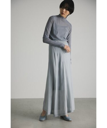 シアーニットナローロングスカート