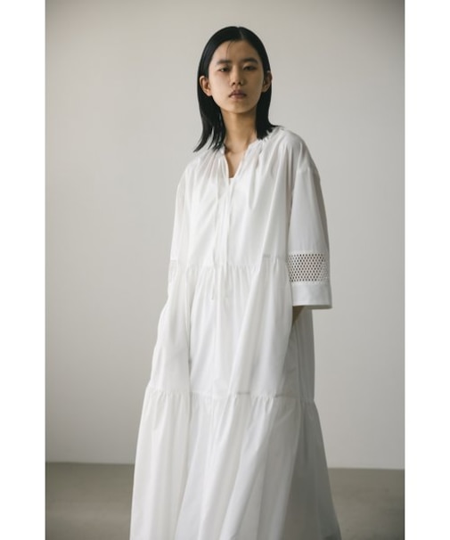 アイレットレースティアードワンピース