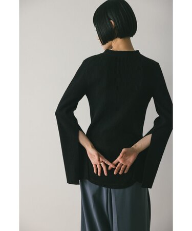 スリットスリーブニット