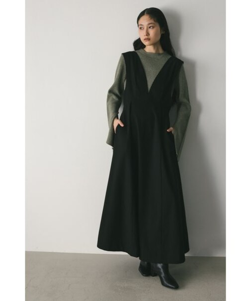 ディープVフレアワンピース