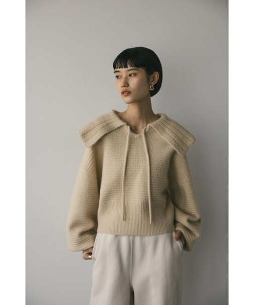 ビッグカラーニット