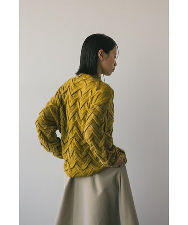 クロスパターンニット