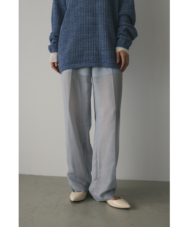 シアーセンタープレスパンツ