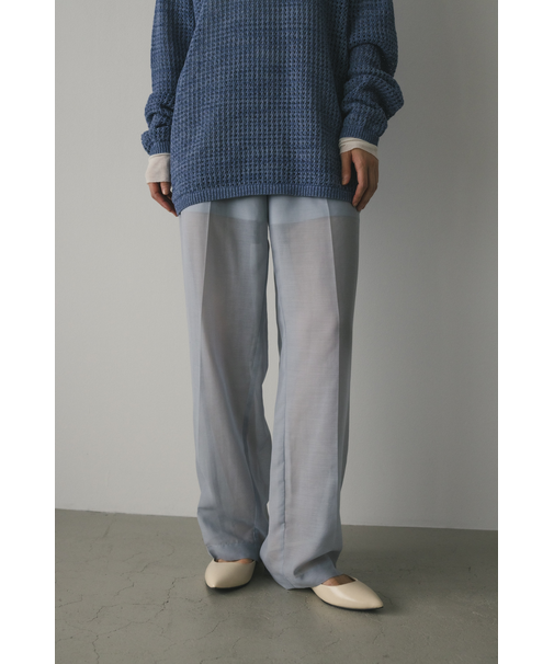 シアーセンタープレスパンツ