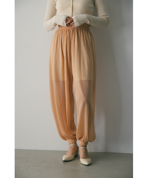 シアーニットバルーンパンツ