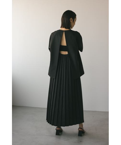 プリーツレイヤーワンピース