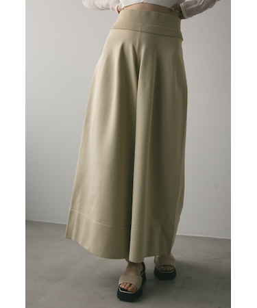 ウエストレイヤードガウチョパンツ