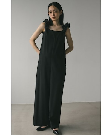 ショルダーシャーリングオールインワン