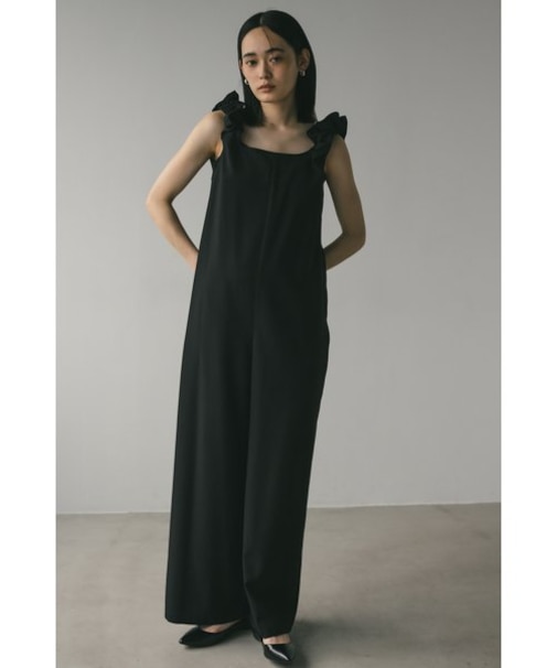 ショルダーシャーリングオールインワン