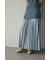 サテンプリーツスカート