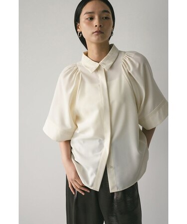 ワイドスリーブステッチシャツ