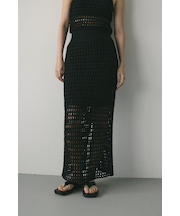 テープヤーンニットタイトスカート