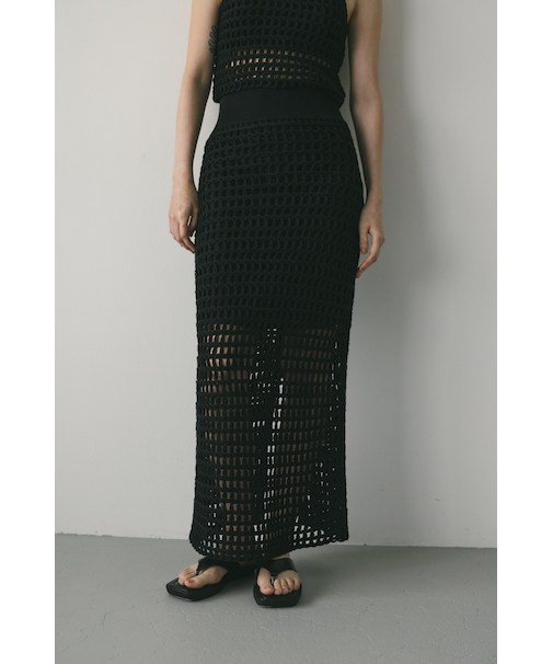 テープヤーンニットタイトスカート