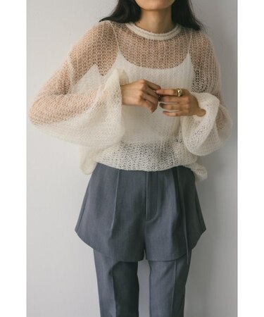 シュガーモヘアニット