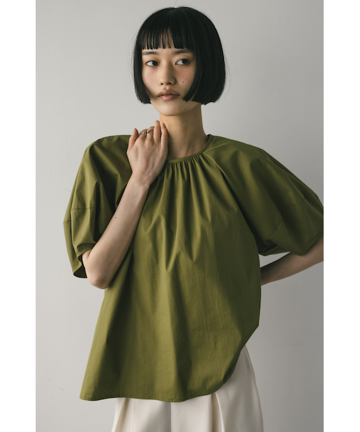 ランタンスリーブギャザーブラウス